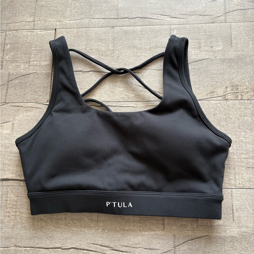 P'tula Black Diamond Back Sports Bra